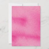 Schwarz-weiß Stripe Blumendusche Einladung (Rückseite)