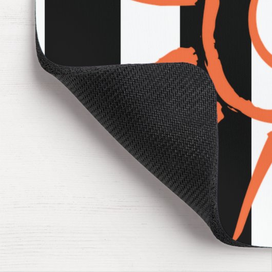 Schwarz-weiß Stripe Star Mouse Pad! Mousepad (Ecke)