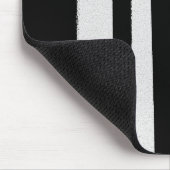 Schwarz/Weiß Stripte Coole einfache Muster Mousepad (Ecke)
