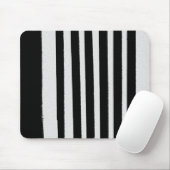 Schwarz/Weiß Stripte Coole einfache Muster Mousepad (Mit Mouse)