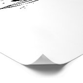 Schwarz-Weiß-Swan Poster (Ecke)