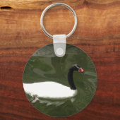 Schwarz-Weiß-Swan Schlüsselanhänger (Vorderseite)