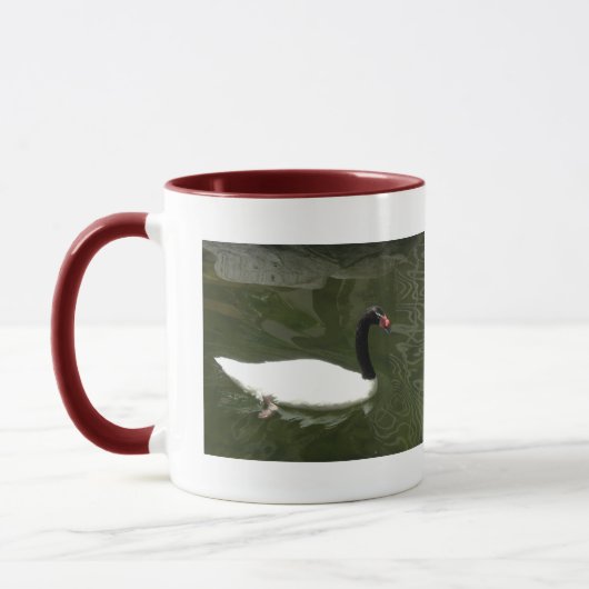 Schwarz-Weiß-Swan Tasse (Links)