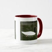 Schwarz-Weiß-Swan Tasse (VorderseiteRechts)