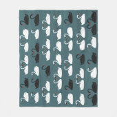 Schwarz-Weiß-Swans Fleece Blanket (Vorderseite)