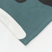 Schwarz-Weiß-Swans Fleece Blanket (Ecke)