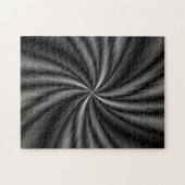 Schwarz-Weiß-Swirbel Puzzle (Horizontal)
