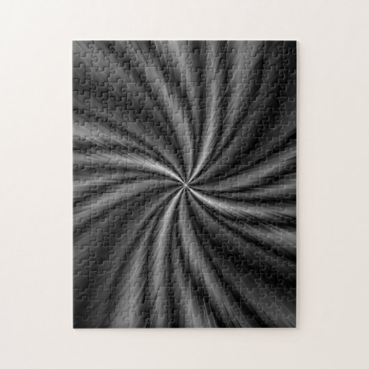 Schwarz-Weiß-Swirbel Puzzle (Vertikal)
