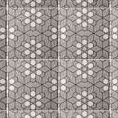 Schwarz-Weiß-Symmetrische Geometrie Fliese