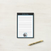 Schwarz-Weiß-syrischer Pet-Hamster zu erledigen Post-it Klebezettel (Auf Schreibtisch)