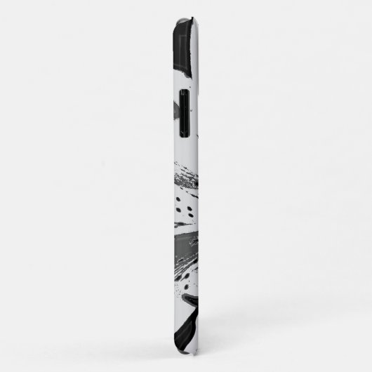 Schwarz-Weiß-Szenen abstrakter Straßenkunst Case-Mate iPhone Hülle (Hinten/Rechts)