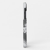 Schwarz-Weiß-Szenen abstrakter Straßenkunst Case-Mate iPhone Hülle (Hinten/Links)