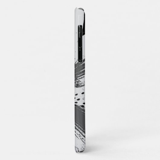 Schwarz-Weiß-Szenen abstrakter Straßenkunst Case-Mate iPhone Hülle (Hinten/Links)