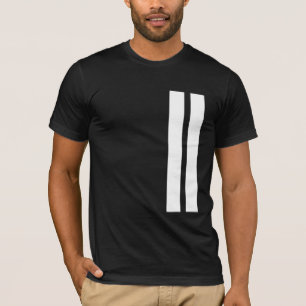 Schwarz-Weiß-T - Shirt