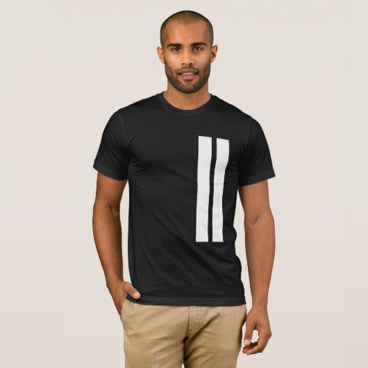 Schwarz-Weiß-T - Shirt (Vorne ganz)