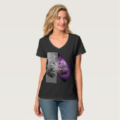 schwarz-weiß T-Shirt (Vorderseite Vollansicht)