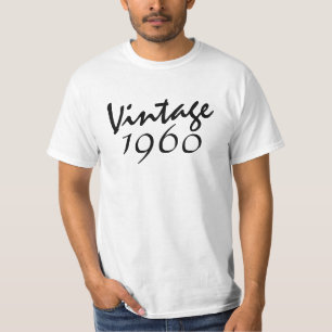 Schwarz-Weiß-T - Shirt 1960