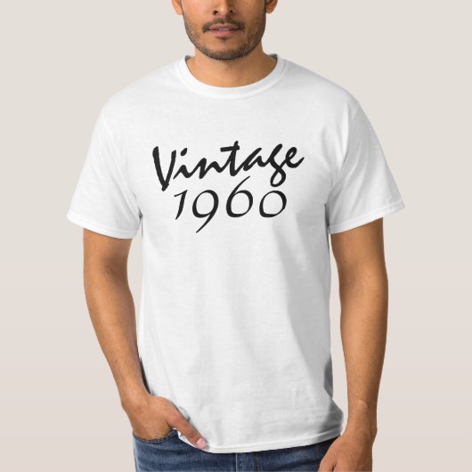 Schwarz-Weiß-T - Shirt 1960 (Vorderseite)