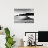 Schwarz-Weiß-Tal Sanddünen Poster (Heimbüro)