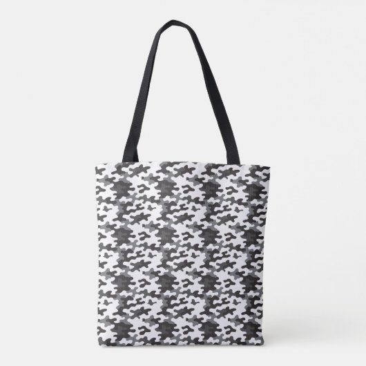 Schwarz-weiß-Tarnmuster Tasche (Rückseite)