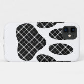 Schwarz-Weiß-Tartan-Hundpfeife drucken Case-Mate iPhone Hülle (Rückseite (Horizontal))