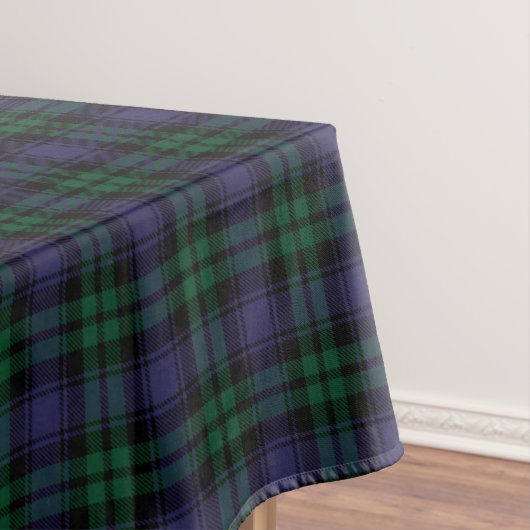 Schwarz-Weiß-Tartan, Karo Tischdecke (Beispiel)