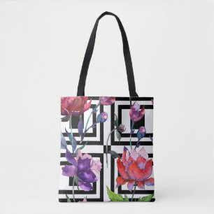 Schwarz-Weiß-Tasche Tasche