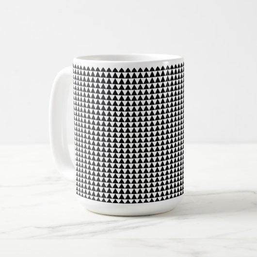 Schwarz-Weiß-Tasse Kaffeetasse (Vorderseite Links)