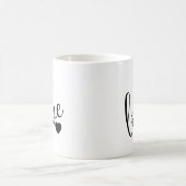 Schwarz-Weiß-Tasse Kaffeetasse (Mittel)