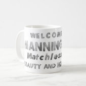 Schwarz-Weiß-Tasse Kaffeetasse (Vorderseite Links)