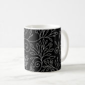 Schwarz-Weiß-Tasse Kaffeetasse (VorderseiteRechts)