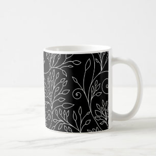 Schwarz-Weiß-Tasse Kaffeetasse