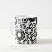 Schwarz-Weiß-Tasse Kaffeetasse (Vorderseite Links)
