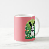 Schwarz-Weiß-Tasse Kaffeetasse (VorderseiteRechts)