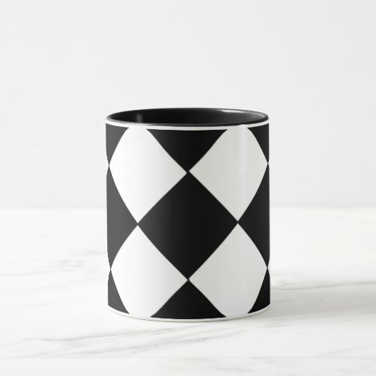 Schwarz-Weiß-Tasse Tasse (Zentrum)