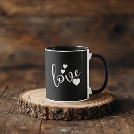 Schwarz-Weiß-Tasse Tasse