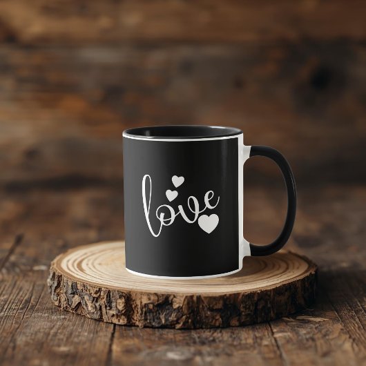 Schwarz-Weiß-Tasse Tasse