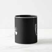 Schwarz-Weiß-Tasse Tasse (Zentrum)