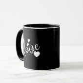 Schwarz-Weiß-Tasse Tasse (Vorderseite Links)