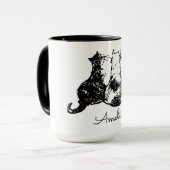 Schwarz-Weiß-Tasse Tasse (Vorderseite Links)