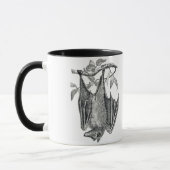 Schwarz-Weiß-Tasse Vintag Hangbat Tasse (Links)