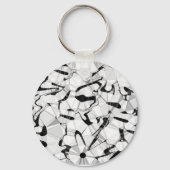 Schwarz-Weiß-Taste am Tastenring Schlüsselanhänger (Vorderseite)