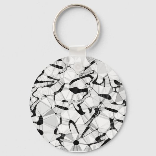 Schwarz-Weiß-Taste am Tastenring Schlüsselanhänger (Vorderseite)