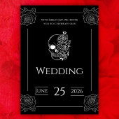 Schwarz-Weiß-Tätowierung Einladung