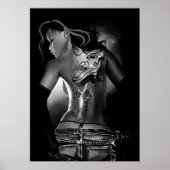 Schwarz-Weiß-Tattoo Poster (Vorne)