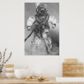 Schwarz-Weiß-Taucher Poster (Küche)