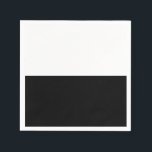 Schwarz-Weiß-Teilung Halbpension Chic-Party Serviette<br><div class="desc">Anpassen für jedes Ereignis. Fügen Sie Ihren eigenen Text hinzu,  oder löschen Sie ihn,  um leer verlassen.</div>