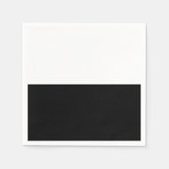 Schwarz-Weiß-Teilung Halbpension Chic-Party Serviette