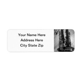 Schwarz-Weiß-Tenor-Saxophon