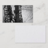 Schwarz-Weiß-Tenor-Saxophon Visitenkarte (Vorne/Hinten)